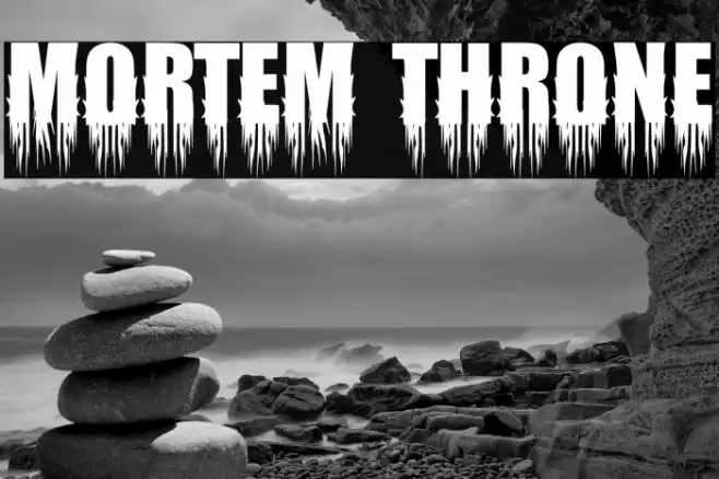 Mortem Throne Font examples