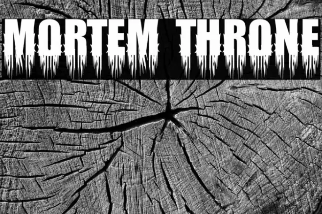 Mortem Throne Font examples