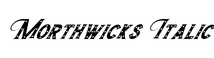 Morthwicks Italic  Frei Schriftart Herunterladen
