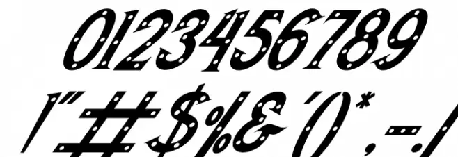 Morthwicks Italic Font OTHER CHARS