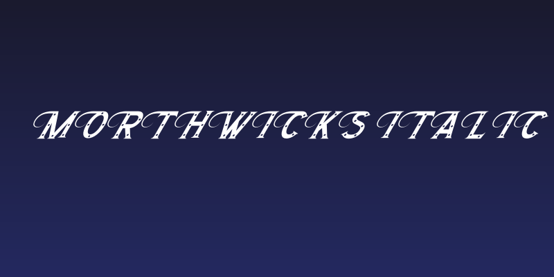 Morthwicks Italic Social Header