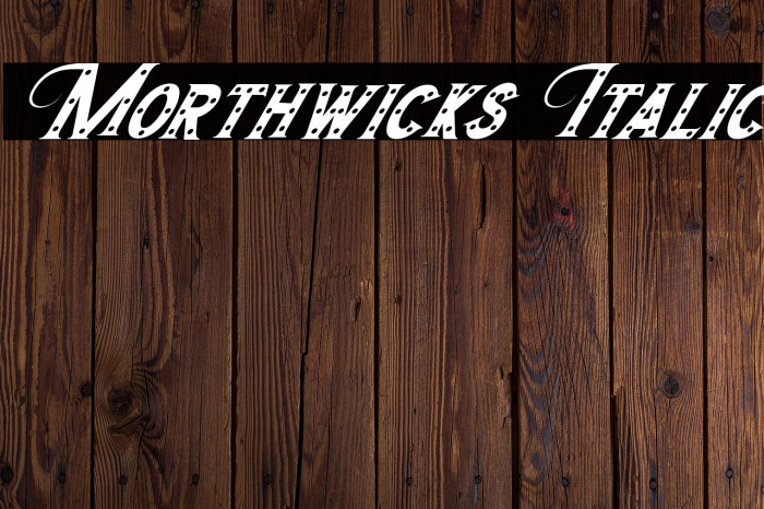 Morthwicks Italic Example 1