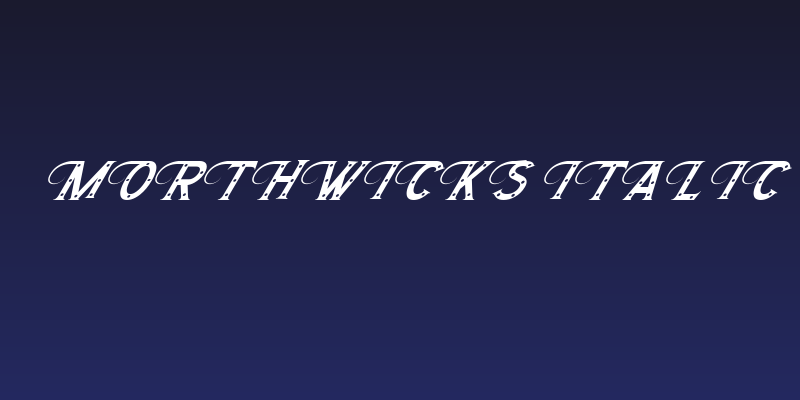 Morthwicks Italic Social Header