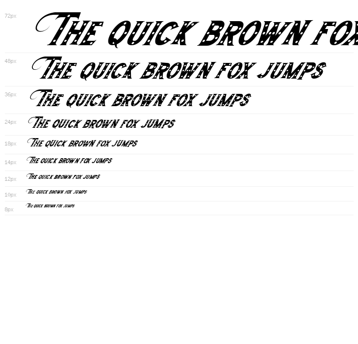 Morthwicks Italic Waterfall