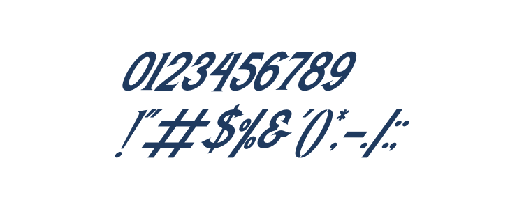 Morthwicks Plain Italic Other Characters