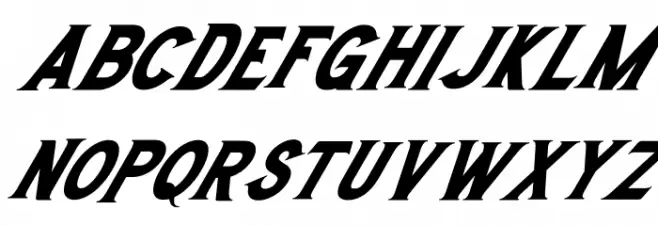 Morthwicks Plain Italic Caratteri MINUSCOLO
