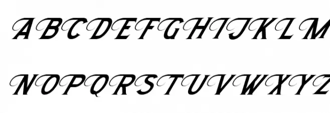 Morthwicks Plain Italic Polices MAJUSCULES