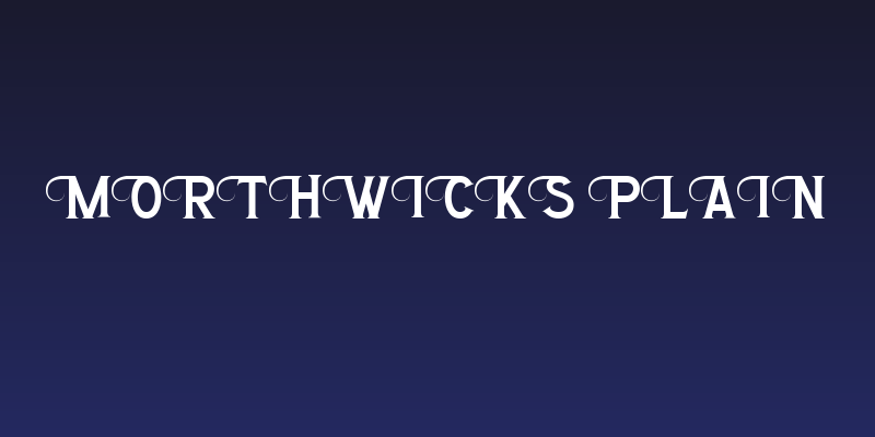 Morthwicks Plain Social Header
