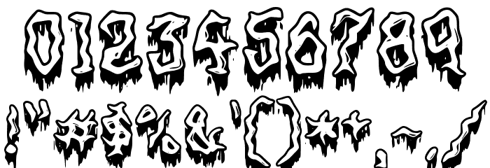 Mortified Drip Font OTHER CHARS