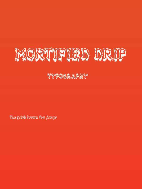 Mortified Drip Poster