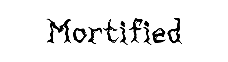 Mortified Font