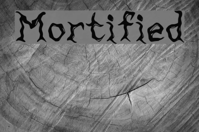 Mortified Font examples