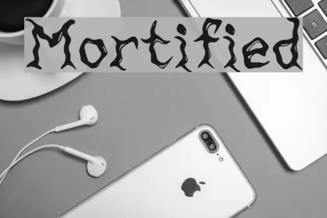 Mortified Font examples