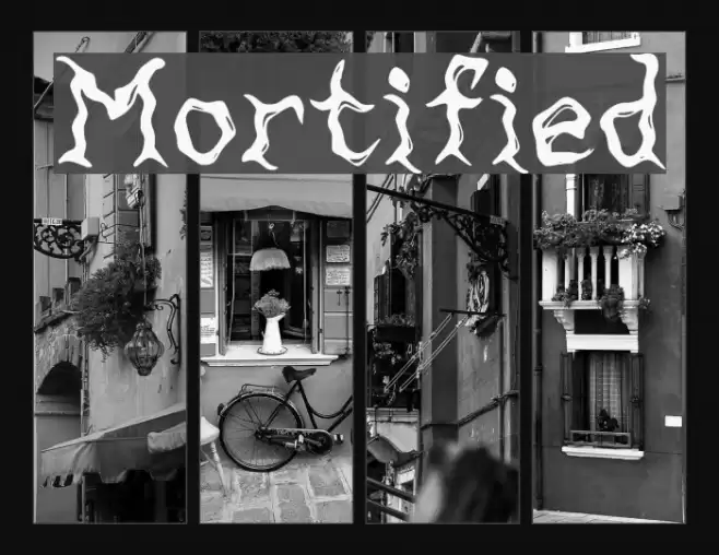 Mortified Font examples