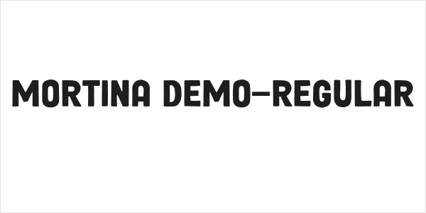 Mortina DEMO-Regular Logo