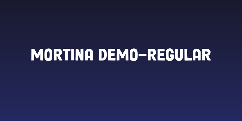 Mortina DEMO-Regular Social Header