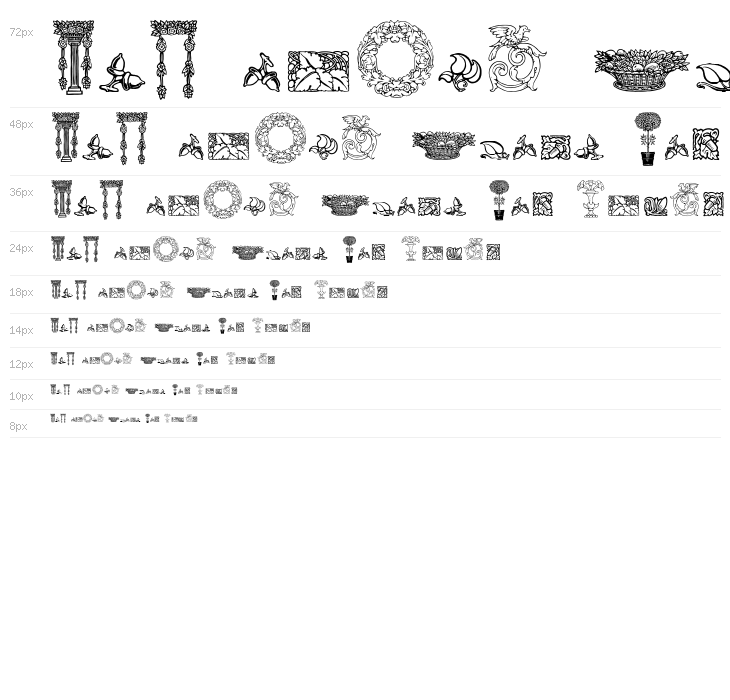 Mortised Ornaments Free Two Waterfall