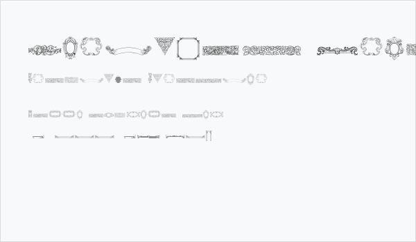 Mortised Ornaments Free Business Card