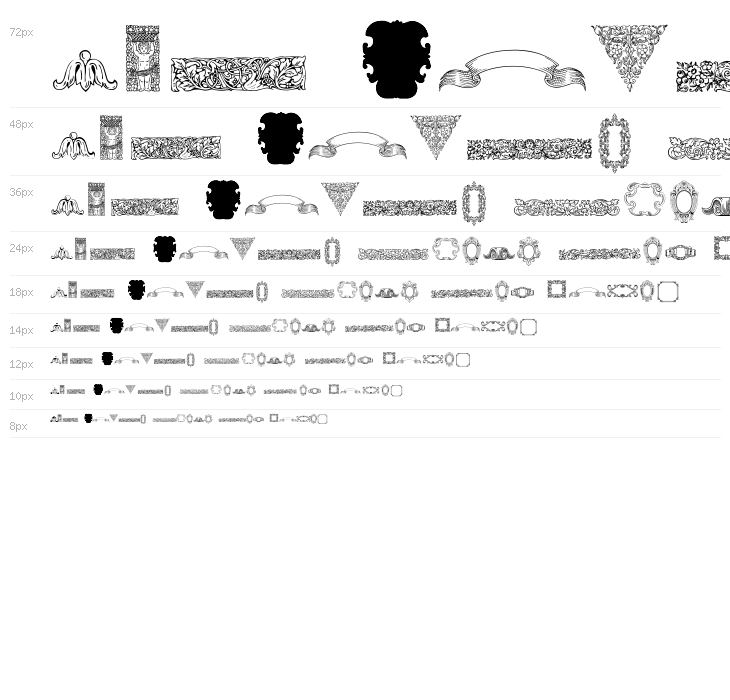 Mortised Ornaments Free Waterfall