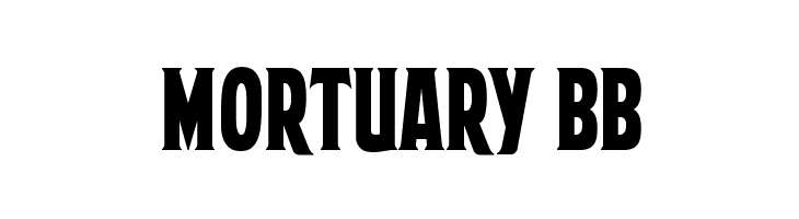 Mortuary BB  नि: शुल्क फ़ॉन्ट्स डाउनलोड