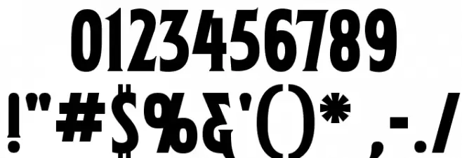 Mortuary BB Font OTHER CHARS