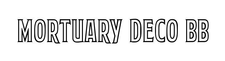 Mortuary Deco BB  font caratteri gratis