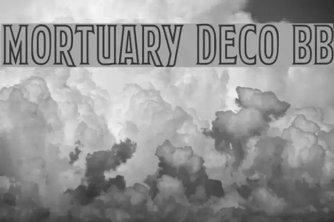 Mortuary Deco BB Font examples