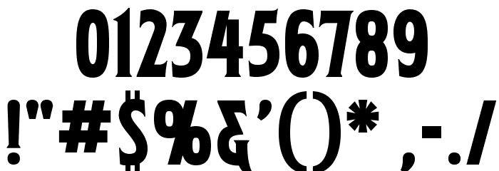 MortuaryBB Font OTHER CHARS