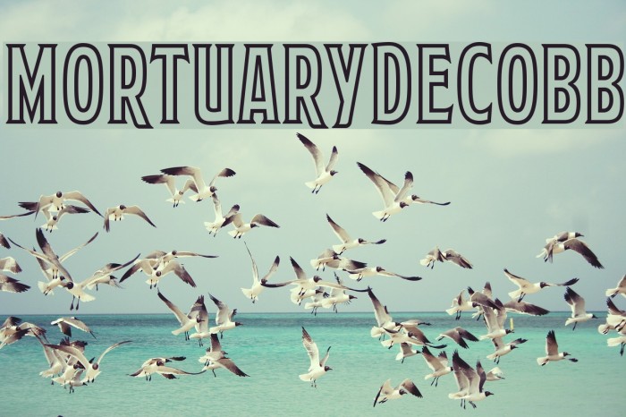 MortuaryDecoBB फ़ॉन्ट examples