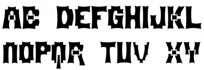 MortumHead Ghomout Schriftart Groß