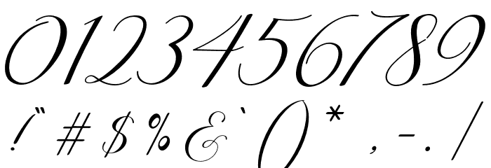 Mortyni-Regular Font OTHER CHARS