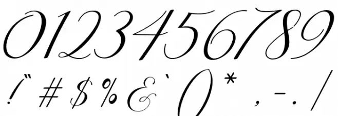 Mortyni-Regular Font OTHER CHARS