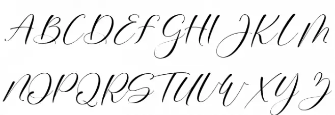 Mortyni-Regular 字体 大写