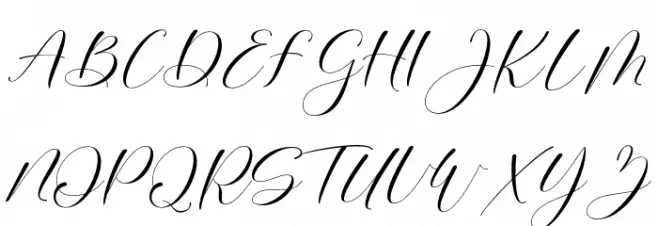 Mortyni-Regular Schriftart Groß
