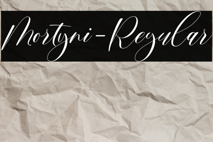 Mortyni-Regular Example 1