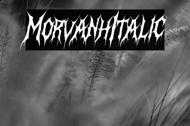Morvanh Italic Example 1