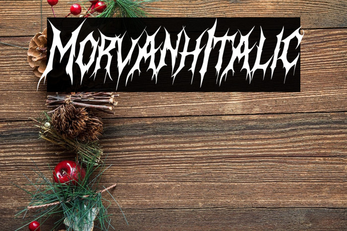 Morvanh Italic Example 2