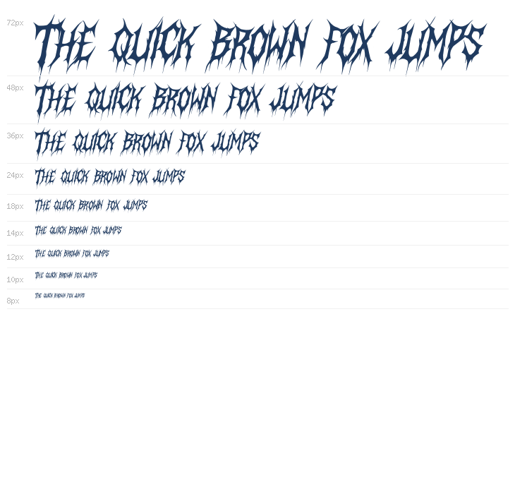 Morvanh Italic Waterfall