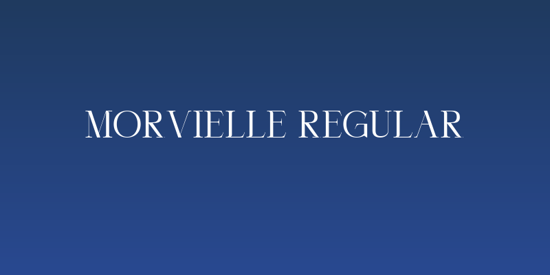 Morvielle Regular Social Header