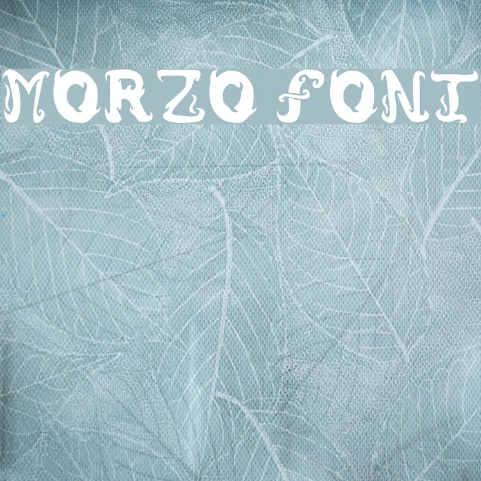 Morzo Font examples