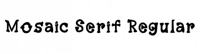 Mosaic Serif Regular  Fuentes Gratis Descargar