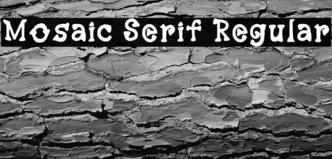 Mosaic Serif Regular Font examples