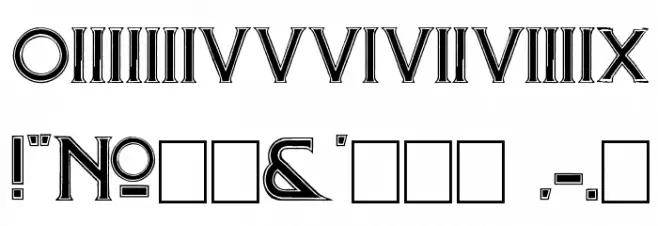 Mosaic Font OTHER CHARS