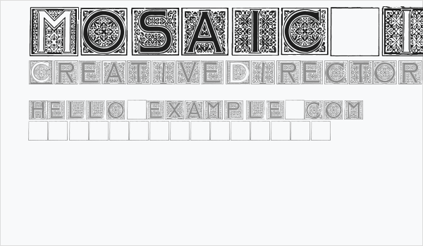 Mosaic_Initials Business Card