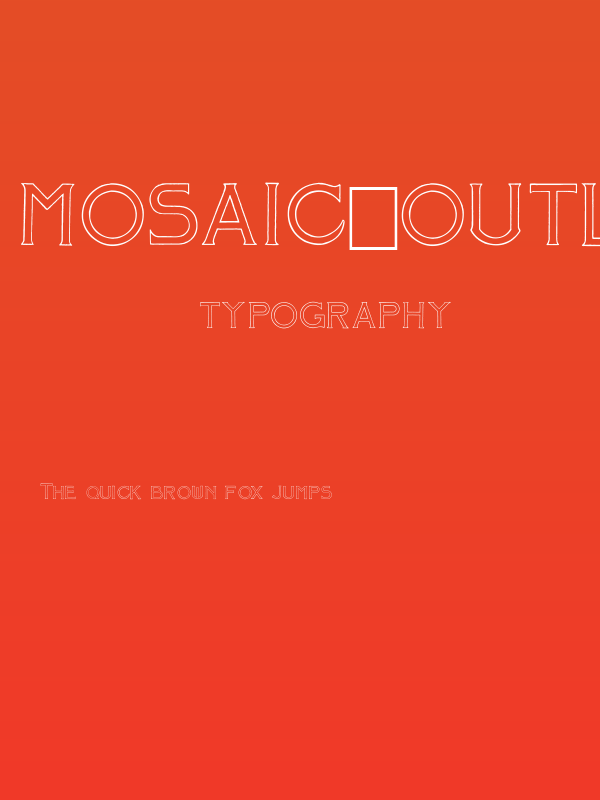 Mosaic_Outline Poster