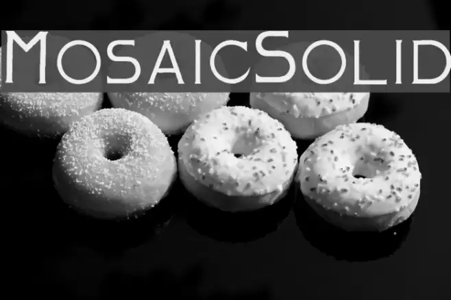Mosaic_Solid Font examples