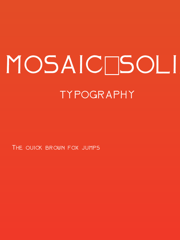 Mosaic_Solid Poster