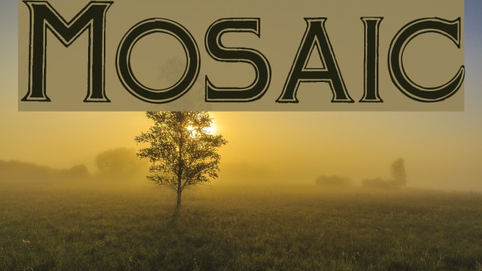 Mosaic Font examples