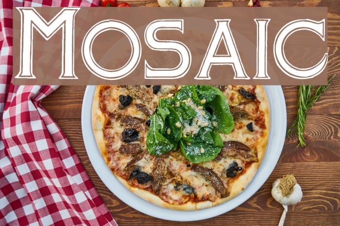 Mosaic Font examples