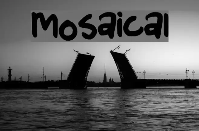 Mosaical Font examples